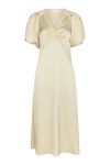 Neo Noir - Kjole - Illana Heavy Sateen Dress - Light Yellow