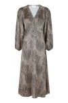 Neo Noir - Kjole - Isobel Floating Wave Dress - Dark Sand