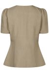 Neo Noir - Bluse - Jules Structure Blouse - Dark Taupe