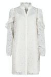 Neo Noir - Kjole - Abby Embroidery Dress - Ivory
