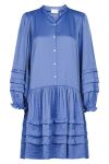 Neo Noir - Kjole - Aya Satin Dress - Blue