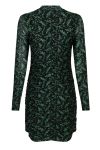 Neo Noir - Kjole - Bellia Flower Grid Dress - Green