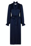Neo Noir - Kjole - Borelli Satin Dress - Navy