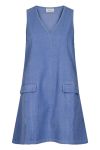 Neo Noir - kjole - Christel Corduroy Dress - Light Blue