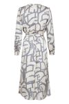 Neo Noir - Kjole - Cilian Line Shapes Dress - Off White