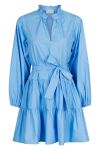 Neo Noir - Kjole - Debbie Poplin Dress Sky - Blue