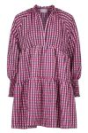 Neo Noir - Kjole - Estella Fall Check Dress - Pink