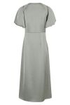Neo Noir - Kjole - Illana Heavy Sateen Dress - Smoke Green