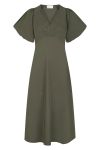 Neo Noir - Kjole - Illana Poplin Dress - Army