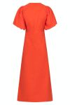 Neo Noir - Kjole - Illana Poplin Dress - Coral