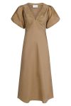 Neo Noir - Kjole - Illana Poplin Dress - Light Taupe