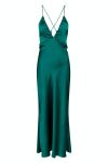 Neo Noir - Kjole - Jolly Heavy Sateen Dress - Dark Green