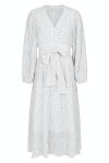 Neo Noir - Kjole - Louise Sheer Flower Dress - Off White