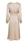Neo Noir - Kjole - Rimini Heavy Sateen Dress - Champagne