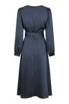 Neo Noir - Kjole - Rimini Heavy Sateen Dress - Midnight Blue