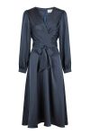 Neo Noir - Kjole - Rimini Heavy Sateen Dress - Midnight Blue