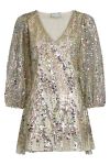 Neo Noir - Kjole - Sloane Multi Sequins Dress - Champagne