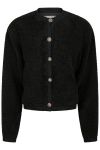 Neo Noir - Cardigan - Limo Fluffy Knit Cardigan - Black