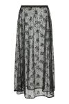 Neo Noir - Nederdel - Loreta Lace Sequins Skirt - Black