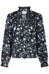 Neo Noir - Bluse - Lyla Night Flower Blouse - Navy
