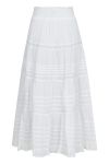Neo Noir - Nederdel - Felicia S Voile Skirt - White