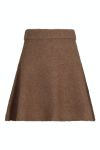 Neo Noir - Nederdel - Gisa Knit Skirt - Dusty Brown