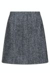 Neo Noir - Nederdel - Helmine Herringbone Skirt - Black