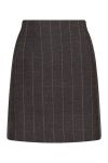 Neo Noir - Nederdel - Helmine Soft Check Skirt - Dark Grey