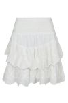 Neo Noir - Nederdel - Line Emb Skirt - Off White