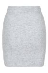 Neo Noir - Nederdel - Marie Knit Skirt - Light Grey Melange