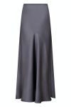 Neo Noir - Nederdel - Vicky Heavy Sateen Skirt - Dark Grey
