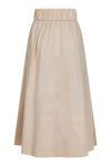 Neo Noir - Nederdel - Yara Poplin Skirt - Dark Sand