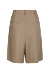 Neo Noir - Shorts - Nika Structure Bermuda Shorts - Dark Taupe