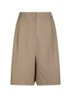 Neo Noir - Shorts - Nika Structure Bermuda Shorts - Dark Taupe