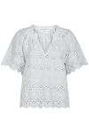 Neo Noir - Bluse - Odet Embroidery Blouse - White