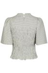 Neo Noir - Bluse - Possini Small Check Blouse - Creme