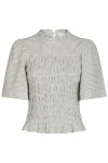 Neo Noir - Bluse - Possini Small Check Blouse - Creme