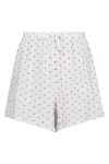 Neo Noir - Shorts - Merritt Pointelle Heart Shorts - White