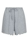 Neo Noir - Shorts - Merritt Pointelle Shorts - Light grey