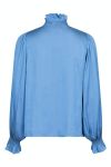 Neo Noir - Skjorte - Brielle Satin Blouse - Blue