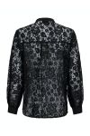 Neo Noir - Skjorte - Mae Lace Shirt - Black