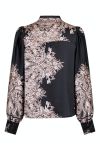 Neo Noir - Skjorte - Massima Paisley Border Blouse - Black