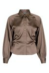 Neo Noir - Skjorte - Susannah Sateen Shirt - Khaki