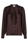 Neo Noir - Skjorte - Zola Blouse - Dark Brown