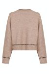 Neo Noir - Strik - Detri Knit Blouse - Beige Melange
