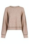 Neo Noir - Strik - Detri Knit Blouse - Beige Melange