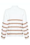 Neo Noir - Strik - Ena Stripe Knit Blouse - White