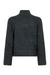 Neo Noir - Strik - Kiara Knit Blouse - Antracit