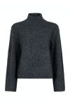 Neo Noir - Strik - Kiara Knit Blouse - Antracit
