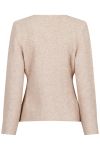 Neo Noir - Cardigan - Marie Louise Knit Cardigan - Sand Melange